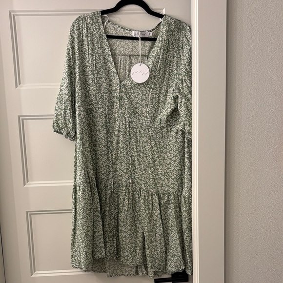 Petal & Pup Dresses & Skirts - Petal & Pup Sage Floral Dress